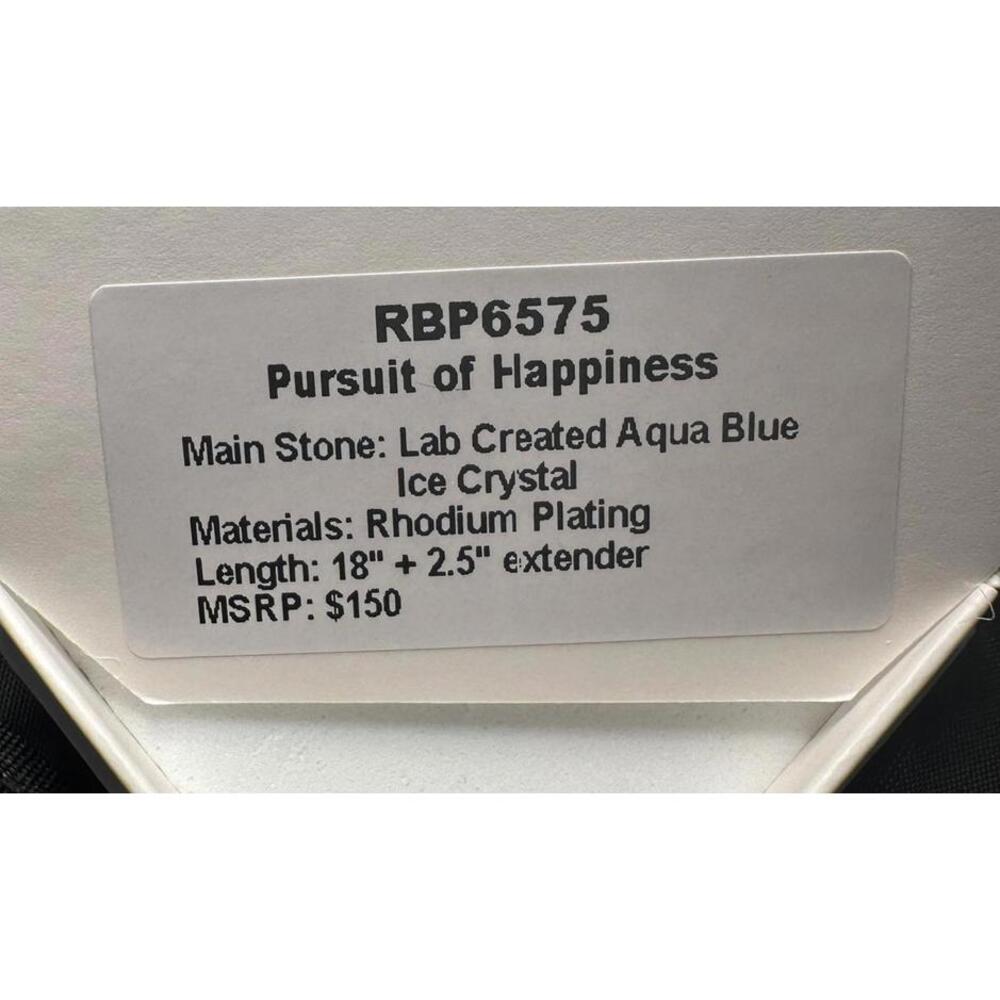 Bomb Party NWT Aqua Blue Ice Crystals "Pursuit of Happiness" - Picture 3 of 3